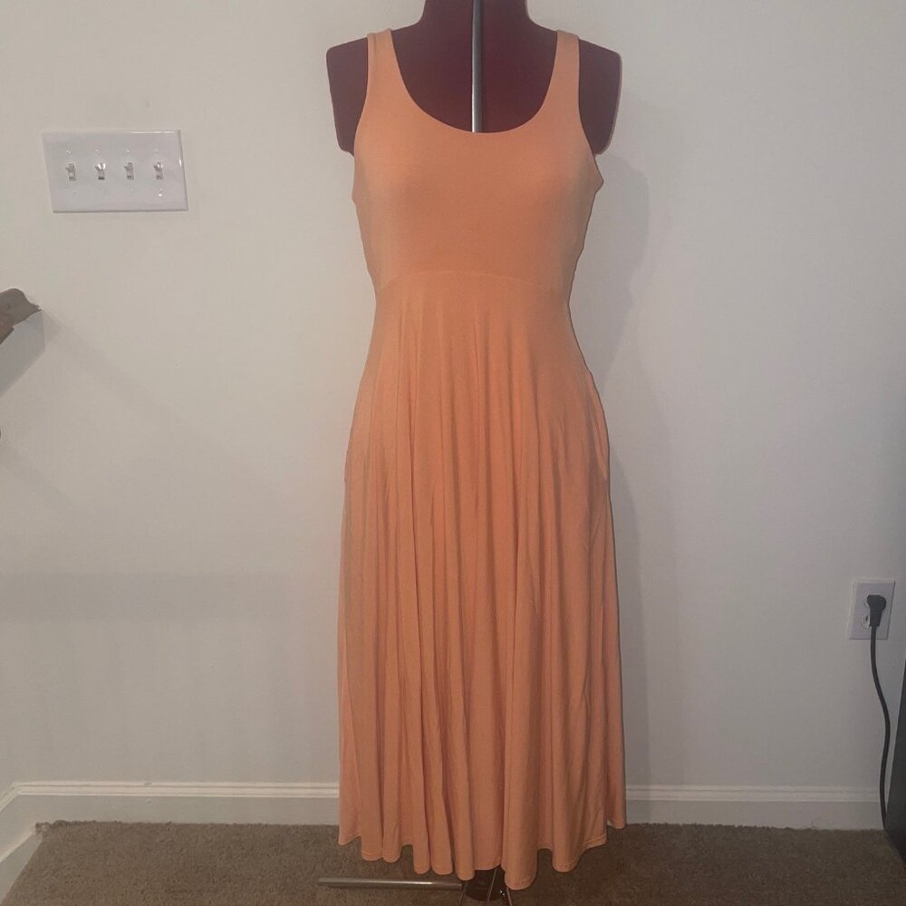 Athleta Santorini Midi Dress - Peach M